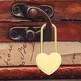 thumbnail image 4 of 2 juegos de candados con forma de corazón para pareja, candados para diario, maletas de viaje, equipaje, candado y llave, 4 of 8