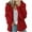 Red, variant on tklpehg Fall Winter Womens Coat Long Sleeve Jacket Ladies Hooded Jackets Fashion Warm Faux Coat Jacket Winter Zipper Solid Long Sleeve Outerwear Red M