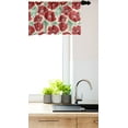 thumbnail image 3 of Ambesonne Poppy Flower Window Valance, Spring Garden Art, 54" X 12", Mint Green Beige, 3 of 3