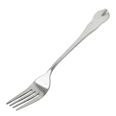 Unique BargainsHousehold Long Handle Stainless Steel Fruit Salad Dessert Fork 20.5cm (Best Fruit Salad Combination)