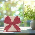 thumbnail image 6 of DAMAI 4.7 Inch Pink Napkin Holder for Table - Decorative Bow Design Napkins Holder for Paper Napkins, Metal Napkins Towel Holder Dispenser for Valentine Wedding Kitchen Dining Restaurant Decor, 6 of 9