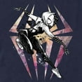 thumbnail image 2 of Men's Spider-Man: Across the Spider-Verse Spider Gwen Sketch  Graphic Tee Navy Blue 3X Large, 2 of 5