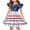 Red, variant on Patriotic Girls Dresses Size 10-12 Flutter Sleeve 4th of July American Flag Stars Summer A Line Crew Neck Beach Party Independence Day Dresses Light Blue 3-4 Years