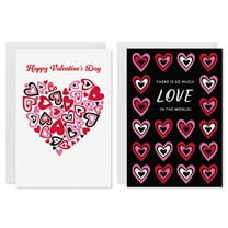American Greetings Valentine’s Day Card Multi-Pack for Anyone, Heart Patterns (2-Designs, 10 Count)