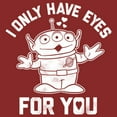 thumbnail image 2 of Women's Toy Story Alien I Only Have Eyes for You  Graphic Tee Red Medium, 2 of 4