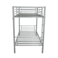thumbnail image 6 of Tcbosik Iron Bunk Bed Twin over Twin Size, Modern Metal Bunk Bedframe with Built-in Ladder and 10.4" Under Bed Storage Space, Gray, 6 of 9
