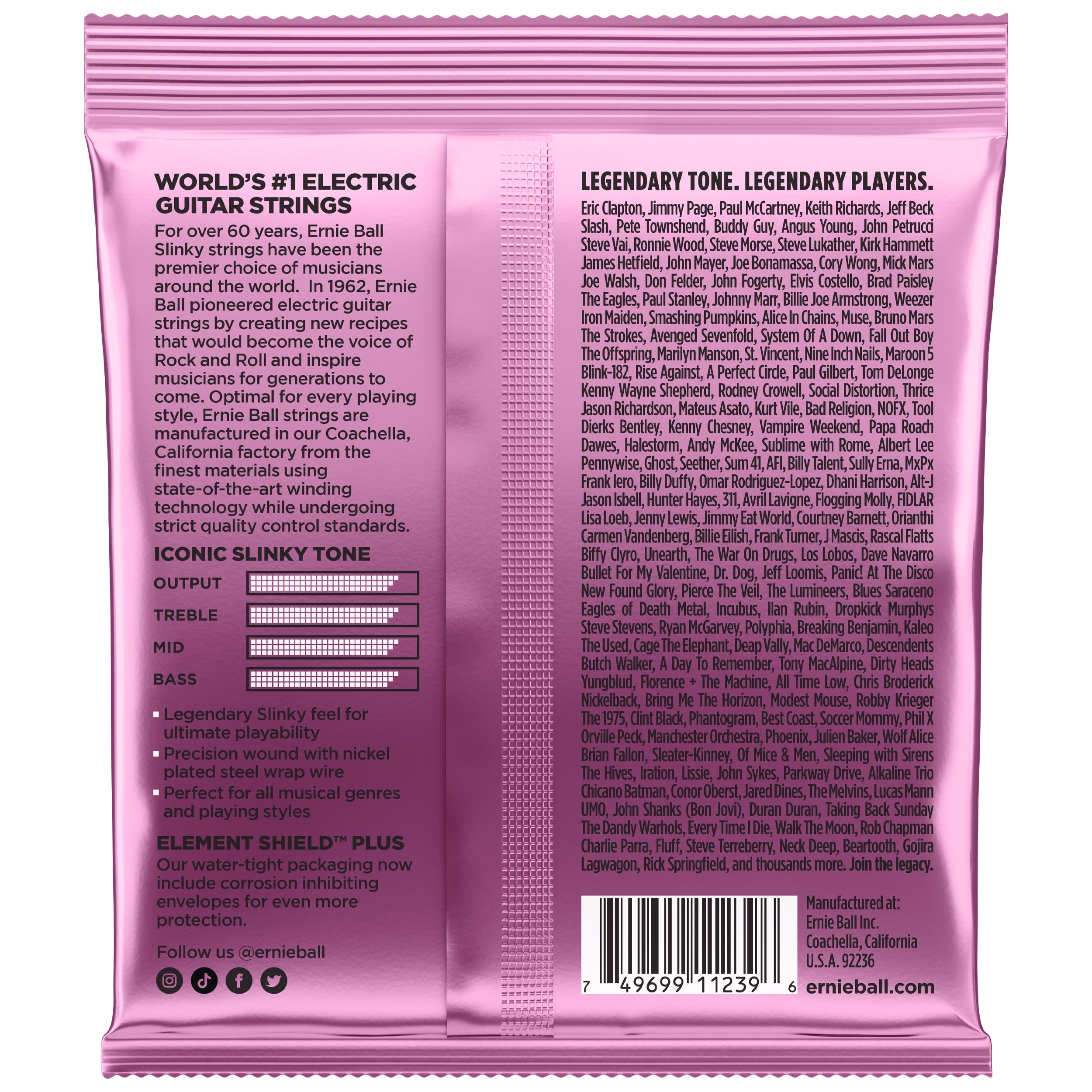 Ernie Ball Mega Slinky Nickel Wound Electric Guitar Strings 3 Pack - 10.5-48 Gauge