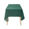 thumbnail image 7 of Fennco Styles Metallic Snowflake Holiday Design Jacquard Woven Tablecloth 60" W x 80" L - Green Christmas Table Cover for Home Décor, Winter Holidays, Dining Table, Banquets and Family Gathering, 7 of 7