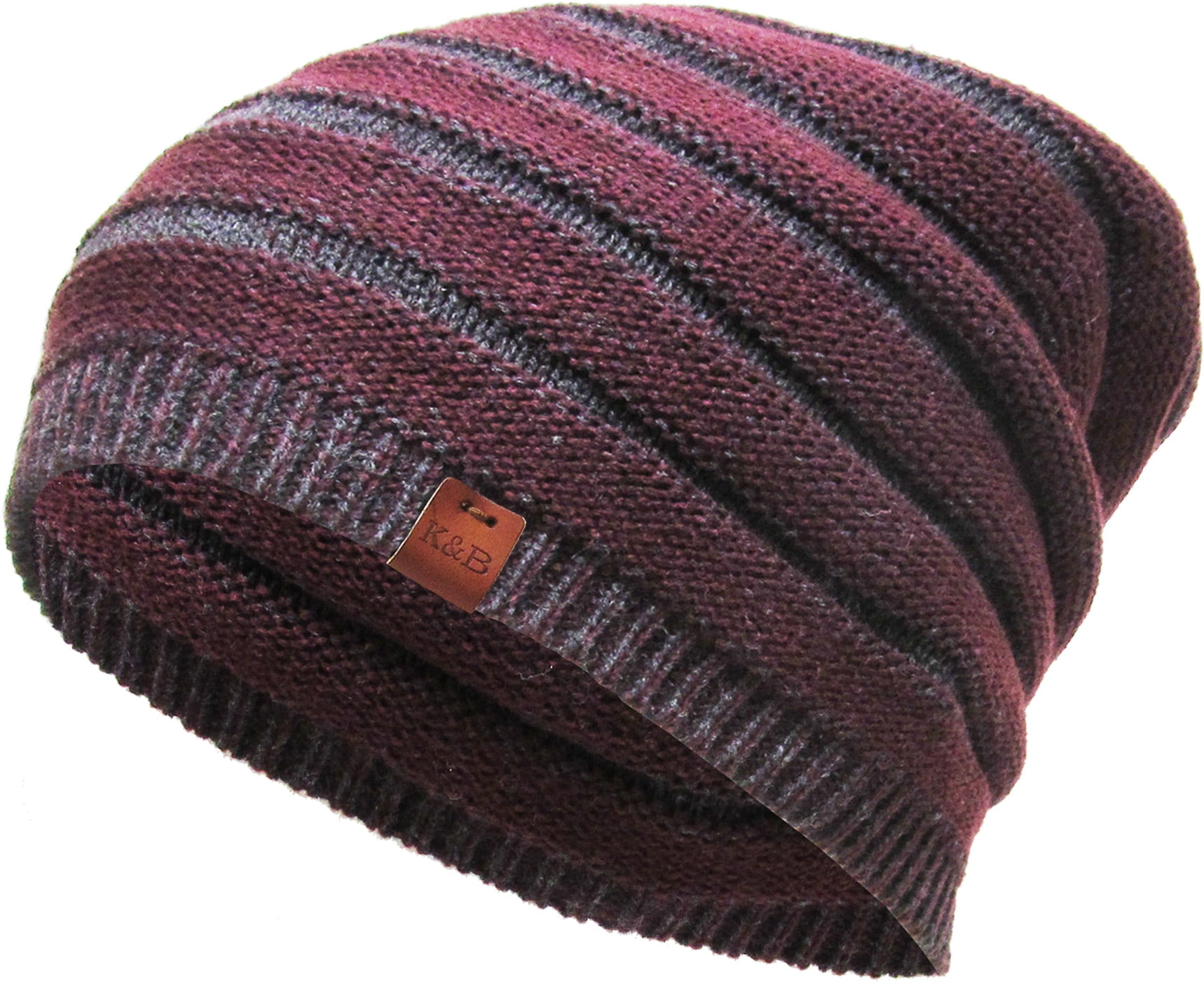 burgundy skull cap
