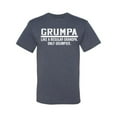 thumbnail image 2 of Wild Bobby,Grumpa Like A Regular Grandpa Only Grumpier, Father's Day, Men Graphic Tees, Vintage Heather Blue, Medium, 2 of 3