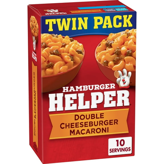 Hamburger Helper Double Cheeseburger Macaroni, 13.6 Oz., Twin Pack