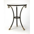 thumbnail image 2 of Butler Specialty Meurice Glass And Metal Accent Table In Black, 2 of 4