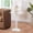White, variant on Classic Dark Sage Green Solid Wood Spindle Accent Table, 18" Round Display Pedestal for Living Room, Entryway, Hallway, or Bedroom.