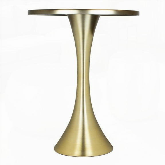Lenuxe 24" Gold Metal Coffee Table with Contemporary Design for Living Room, Easy to Clean.