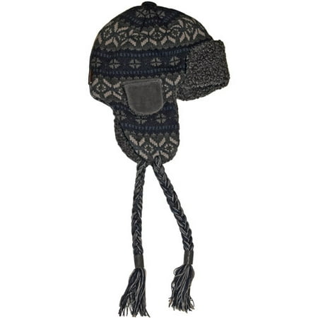 MUK LUKS Sweater Vest Knit Button Top Trapper Hat