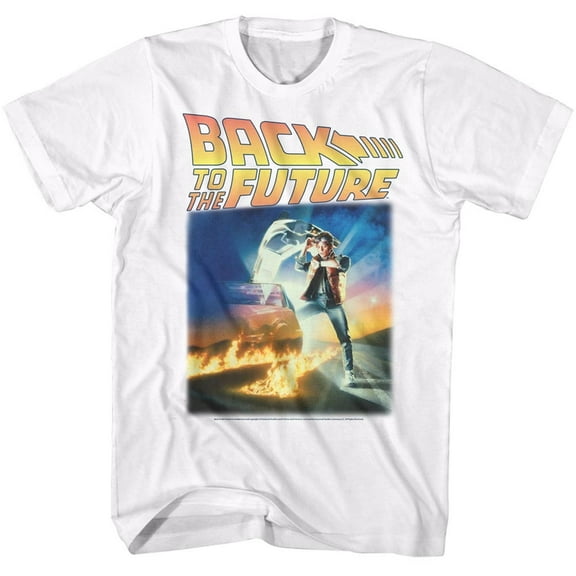 Back to the Future This Time White Adult T-Shirt