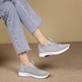 thumbnail image 6 of Gym Shoes Women,Tennis Shoes Womens,Walking Shoes Women,Women Running Shoes,Women's Sports Shoes Hollow Sandals Mesh Casual Shoes Women's Shoes Comfortable Outdoor Sports Shoes Running Shoes,Gray,6, 6 of 8