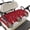 Red, variant on Golf Cart Seat Covers for 2 Seater,Christmas Snowman Microfiber Cart Seat Towel Blanket,Winter Xmas Trees Snowflakes Red Absorbent Breathable Non Slip Bench Seats Protector for Golf Course 51"x31"