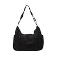 thumbnail image 2 of Bolsa cruzada de nailon para mujer, de gran capacidad, bolsa de hombro de lona resistente al agua para escuela, trabajo y viajes diarios con correa ajustable, 2 of 8