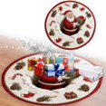 thumbnail image 2 of Christmas Optical Illusion Rug - Santa Claus Quilted Round Mat with 3D Depth Pattern, Non- Holiday Decor for Entryway, Living Room and Bedroom, Xmas Decorations, 2 of 7