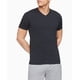 thumbnail image 3 of Camiseta Calvin Klein de algodón elástico, 3 unidades, cuello en V, color negro, 3 of 5