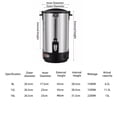 thumbnail image 2 of Stainless steel electric double-layer boiling water bucket milk tea insulation heating bucket large capacity electric soup bucket boiling water bucket, 2 of 6
