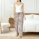 thumbnail image 4 of Balery Safari Animals Pantalones de pijama para mujer, pijamas ultraligeros, pantalones de estar por casa-3X-Large, 4 of 6