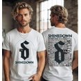 thumbnail image 3 of Shinedown Graphic T-Shirt Band Logo Music Fan Tee Unisex Front Back Print, 3 of 4