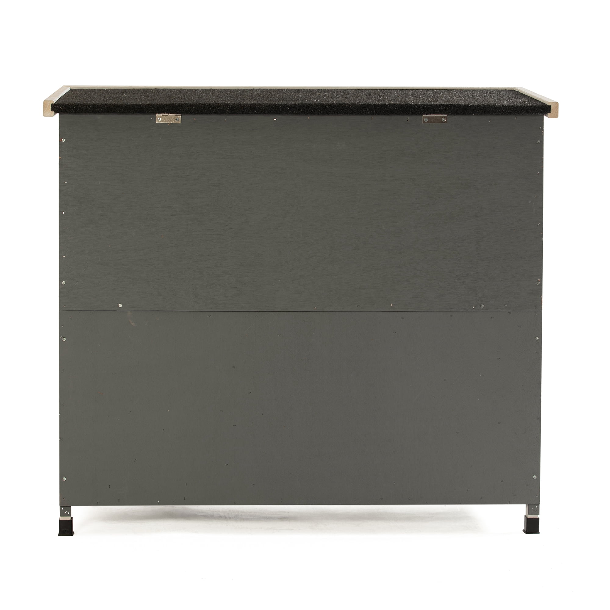 Pefilos 36" Two Floors Wooden Rabbit Hutch Indoor Hen House for 4 Chicken Coop House Wooden Guinea Pig Hutch Outdoor, Gray Pefilos 36" Two Floors Wooden Rabbit Hutch Indoor Hen House for 4 Chicken Coop House Wooden Guinea Pig Hutch Outdoor, Gray