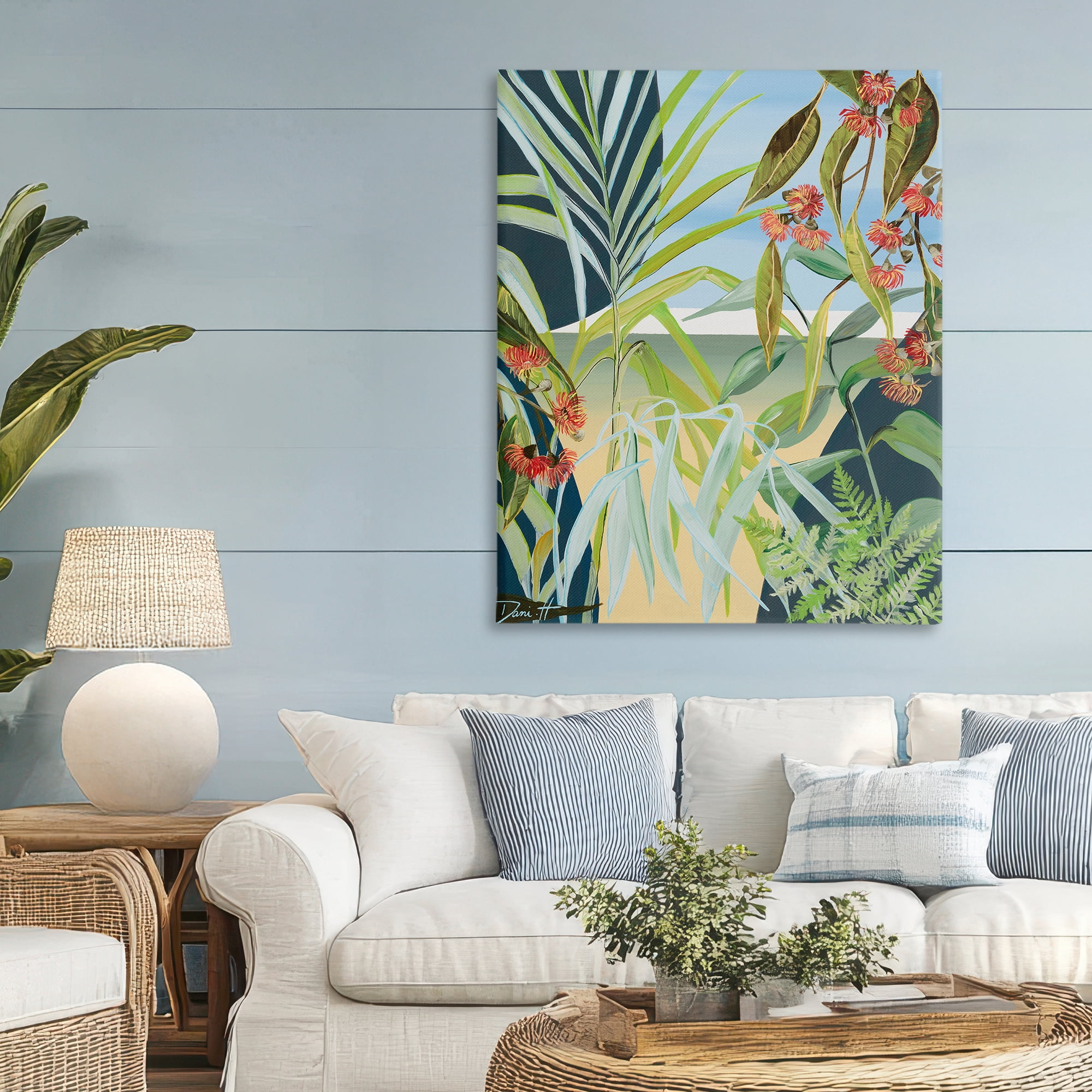 Stupell Industries Coastal Morning Leaves Canvas Wall Art, design by Dani Heyward