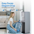 thumbnail image 5 of Nepsam Bottom Loading Water Cooler Dispenser - Hot, Cold & Room Temperature Water, 3 Spout Vertical Water Dispenser for 5 Gallon Bottles, Stainless Steel Design for Home & Office, 5 of 7