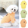 thumbnail image 2 of Stripes Pattern Pet Pullover Skin-Friendly T-shirt for Autumn – Dress-Up & Comfort, 2 of 8