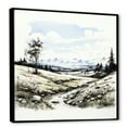 thumbnail image 2 of Designart "Winter Blossoms In Wildlife Haven II" Landscape Mountains Winter Floater Framed Canvas Wall Art, 2 of 5