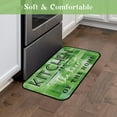 thumbnail image 5 of Green Abstract Kitchen Mats for Floor, Modern Kitchen Rugs Set of 2 Carpet Area Rug, Vintage Farmhouse Modern Green Kitchen Decor and Accessories Stuff, 17x30 and 17x47 Inch, 5 of 6