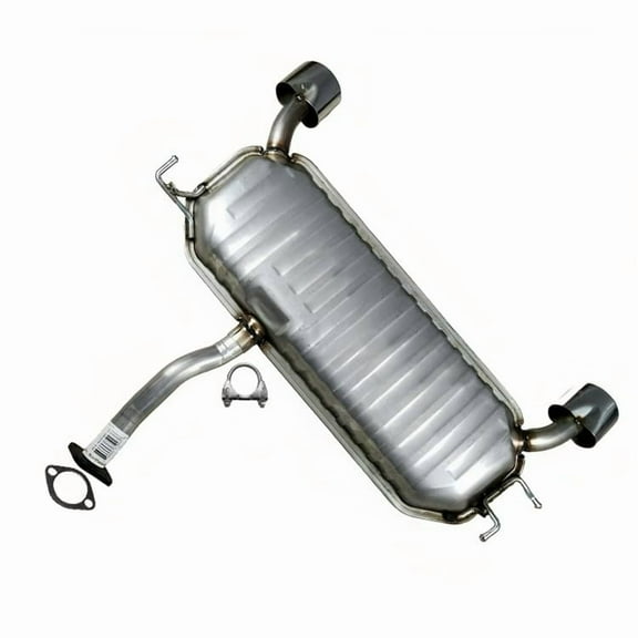 Stainless Steel Exhaust Rear Muffler Fits 2005-2008 Hyundai Tucson 2.7L - Direct Fit