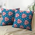 thumbnail image 3 of LALILO Throw Pillow Covers Ethnic With And Navy Blue Black White Cushion Cover 18" x 18", 3787 Pack, 3 of 6