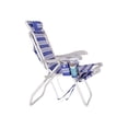 thumbnail image 4 of Ultimate Heavy Duty Padded Backpack Beach Chair for Adults with Footrest & Cooler Pouch | Lay Flat, 5 Reclining Positions | Removable Insulated Cooler Pouch | 300 lbs Weight Capacity, 4 of 9