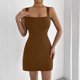 thumbnail image 2 of Vestido corto sin tirantes ajustado de estilo europeo para mujer: diseño elegante sin tirantes, corte favorecedor, versátil., 2 of 5