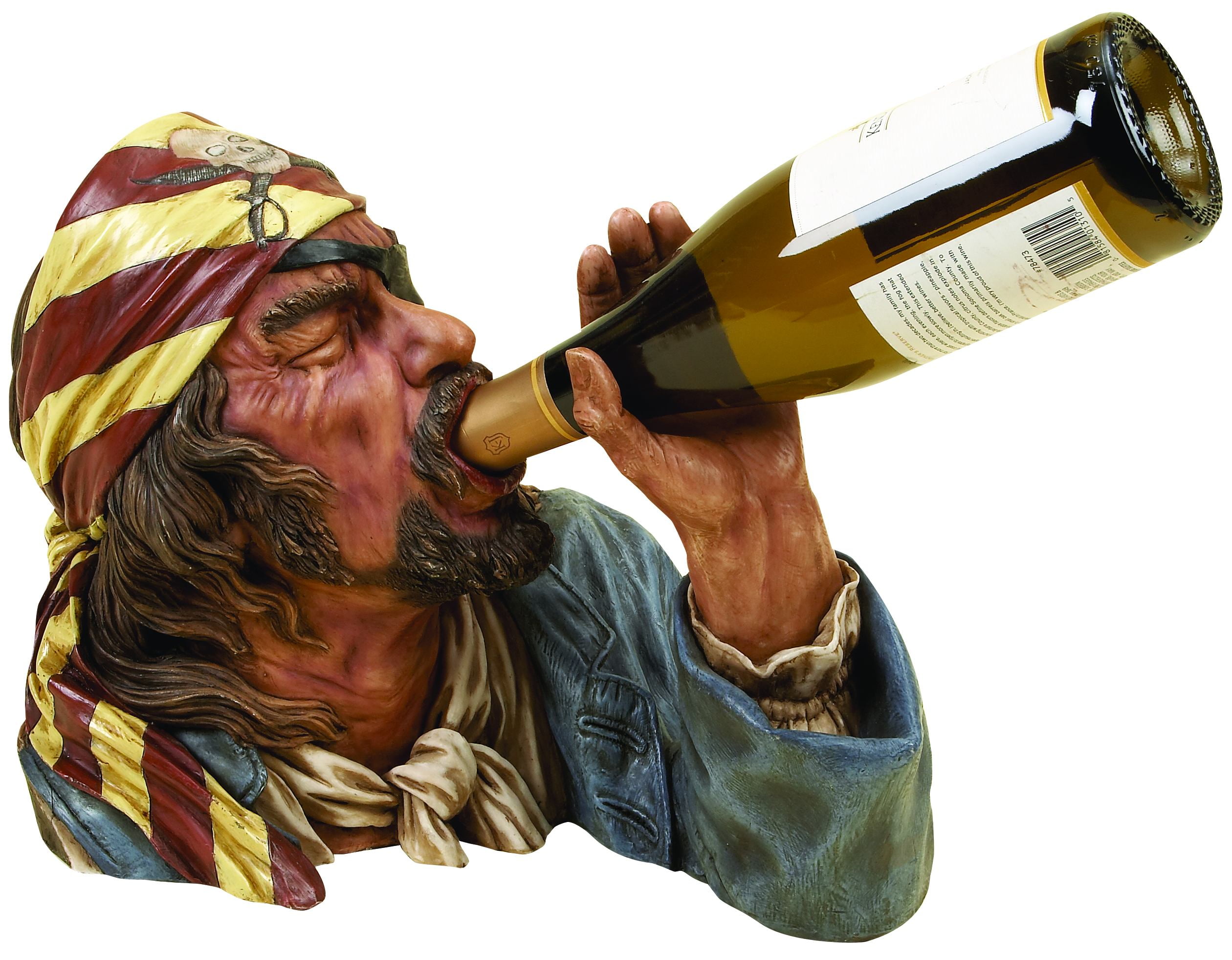 Polystone Pirate Wine Holder Anytime Bar Corner Decor Upgrade Walmart