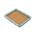 thumbnail image 2 of Summer Cooling Pet Bed Wicker Woven Mat with Chew Resistant Design for Dogs and Cats, 2 of 6