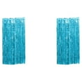 thumbnail image 3 of Enqiretly Odorless Foil Curtain Wide Application And Customizable Options For Birthday Light Blue 3*1m 2Set, 3 of 5