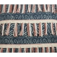 thumbnail image 7 of Fennco Styles Bohemian Block Print Embroidered Decorative Fringe Throw Pillow, 7 of 7