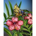 thumbnail image 2 of Pintura al óleo de flor de mariposa por número, artesanía a mano, imagen sin marco, adorno para el hogar Likrtyny decoración de arte, 2 of 9