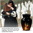 thumbnail image 4 of Phoenix Small Keepsake Urns For Adult Male - Large Urns For Human Ashes Adult Female, 1 Large 4 Small - Combo Burial Urn For Ashes For Women - Black Cremation Urn For Mom & Dad - 10 & 3 Inch, 4 of 7