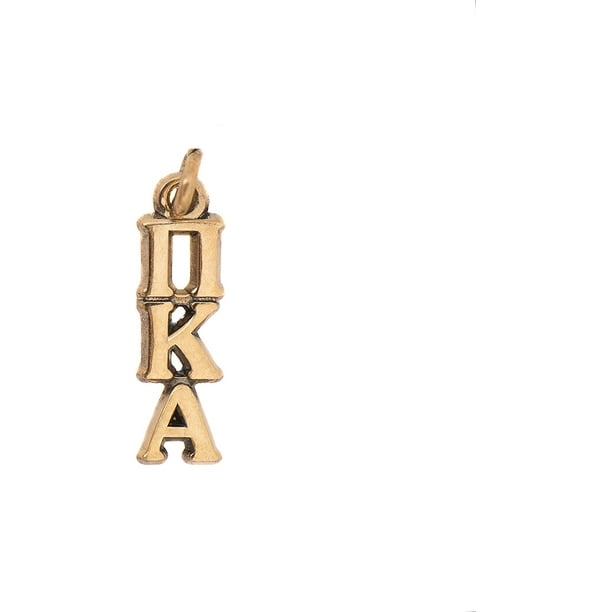 Desert Cactus Pi Kappa Alpha Sorority Letter Sterling Silver Or 14k Gold Lavalier Necklace With Chain Pike Com - Pi Kappa Alpha Pendant