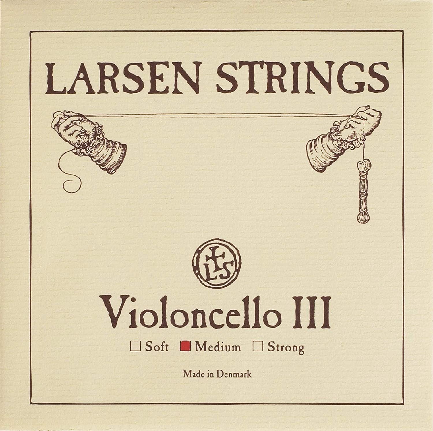 Larsen Strings Original Cello String Set 4/4 Size, Medium