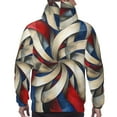 thumbnail image 5 of Hoodies for Men - Blue Red Abstract Fractal Long Sleeve Comfrt Men'S Fashion Hoodies & Sweatshirts, Sweatshirts for Men Hoodies Pullover Clothing Clothes with Pouch, 5 of 7