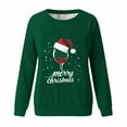 thumbnail image 3 of Merry Christmas Sweatshirts for Women Crewneck Christmas Printed Shirts Loose Long Sleeve Blouses Casual Xmas Sweatshirt Holiday Party Pullover Sweater Tops, 3 of 4