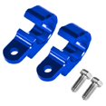 thumbnail image 1 of funtasica 2x Motocicleta Metal Freno Línea Manguera Cable Abrazadera Soporte Hardware Azul kusrkot Abrazadera de cable, 1 of 3