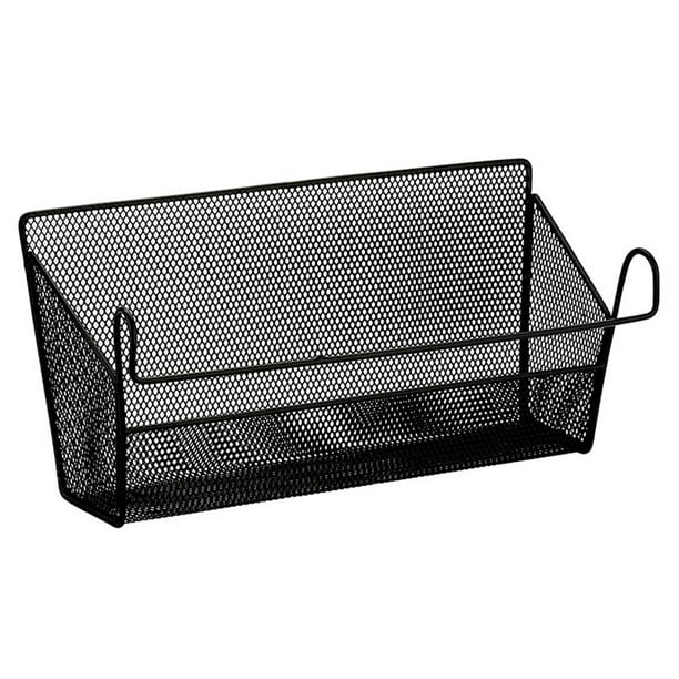 Bedside Storage Basket by Casewin Black Dorm Room Bed Storage Basket Metal Mesh Desktop Corner